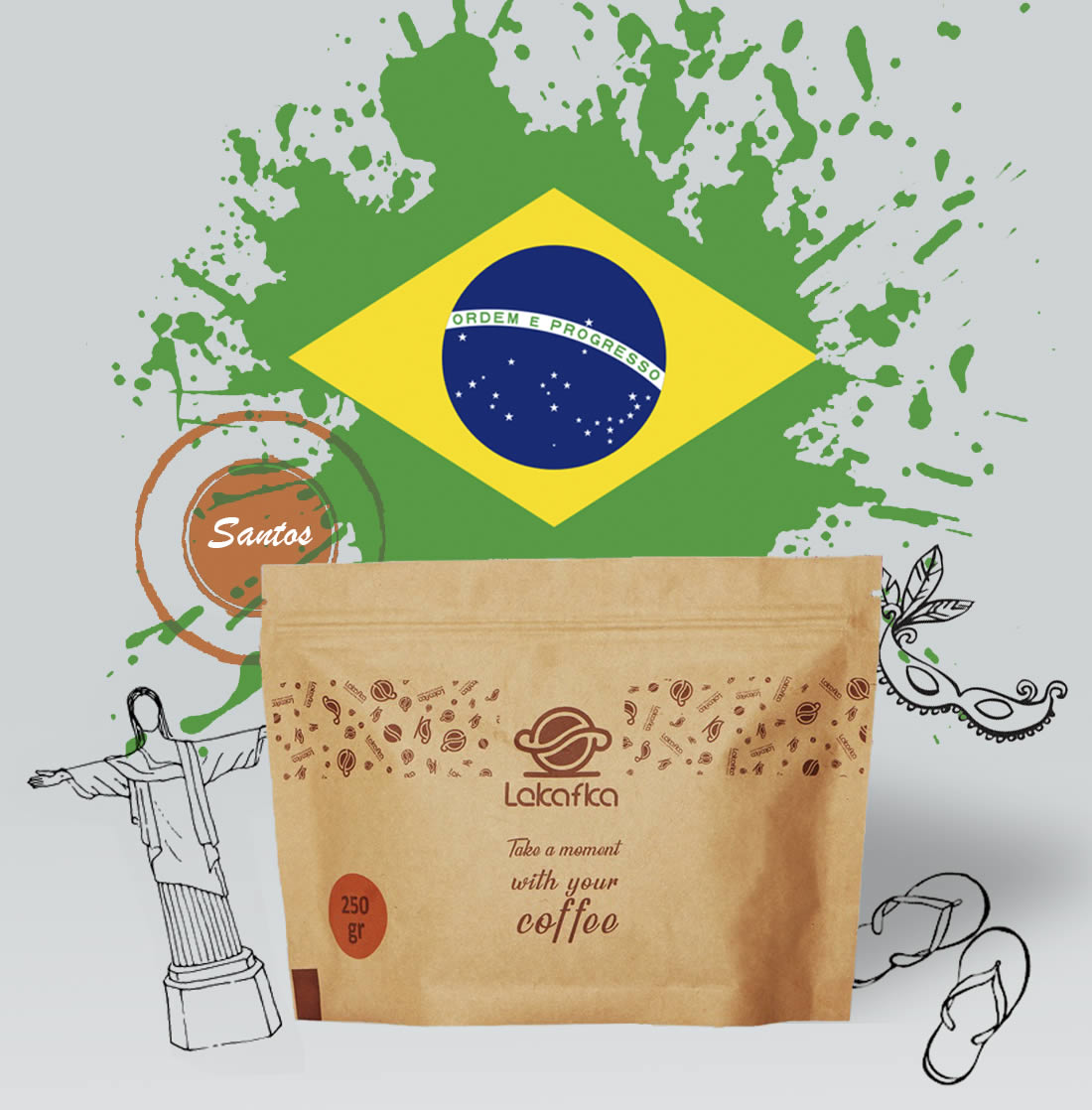 قهوه برزیل سانتوس (عربیکا)