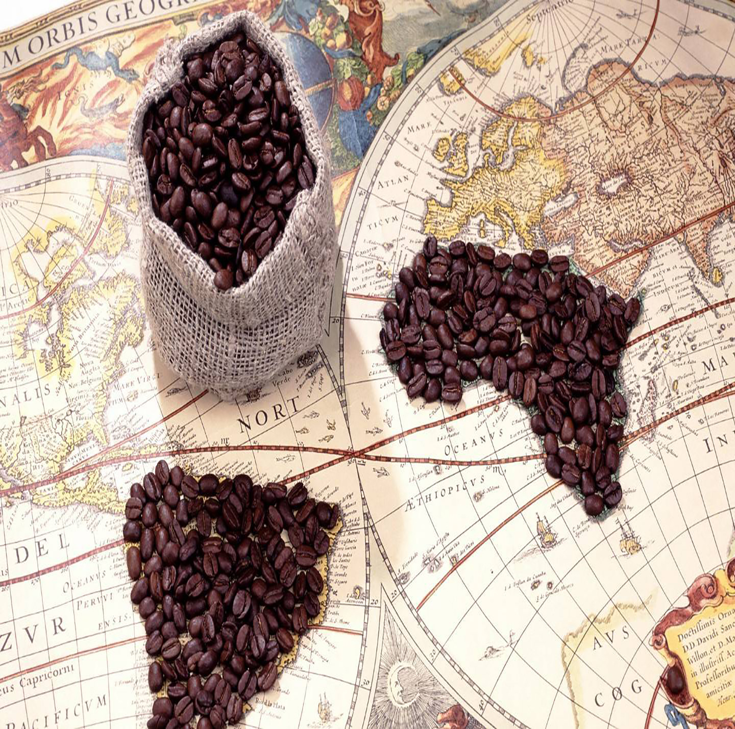 قهوه ترکیبی عربیکا 50-50 آفریقا آمریکای جنوبی