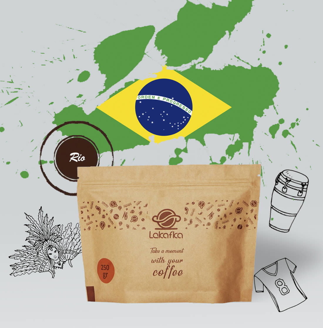 قهوه برزیل ریو لایت (عربیکا)